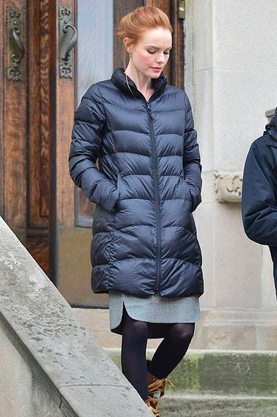 Kate Bosworth on the set of "Still Alice" in New York City