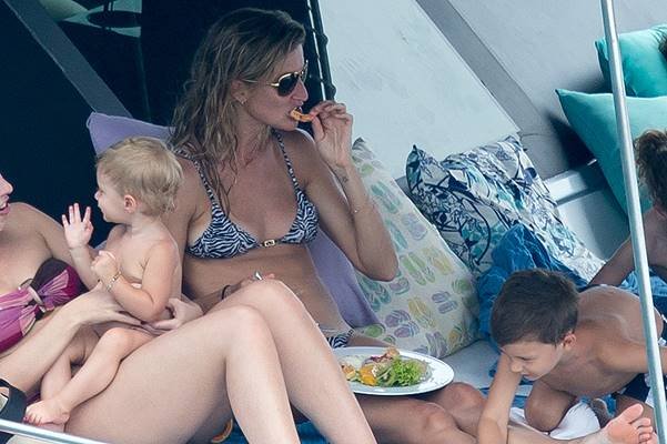 EXCLUSIVE: Gisele Bundchen enjoys a day of water sports while holidaying in her native Brazil