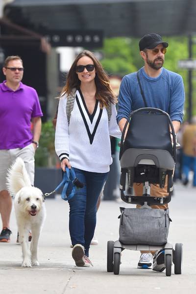 Olivia Wilde and Jason Sudeikis Memorial Day Weekend stroll with Otis
