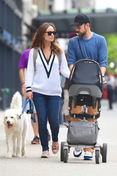 Olivia Wilde and Jason Sudeikis Memorial Day Weekend stroll with Otis