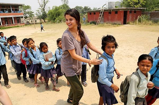 Selena Gomez visits Nepal in her role as UNICEF Ambassador