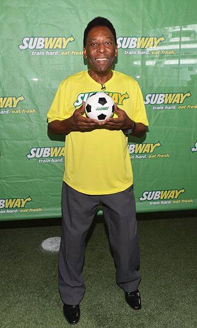 Subway Celebrates Pele As Newest Addition To Famous Fan Roster