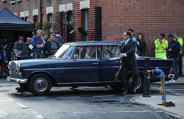 Filming takes place on the set of upcoming Kray Twins biopic 'Legend' on location in East London Featuring: Tom Hardy Where: London, United Kingdom When: 15 Aug 2014 Credit: Karl Piper/WENN