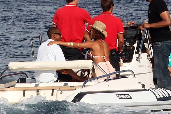 Beyonce and Jay z in Portofino, Italy