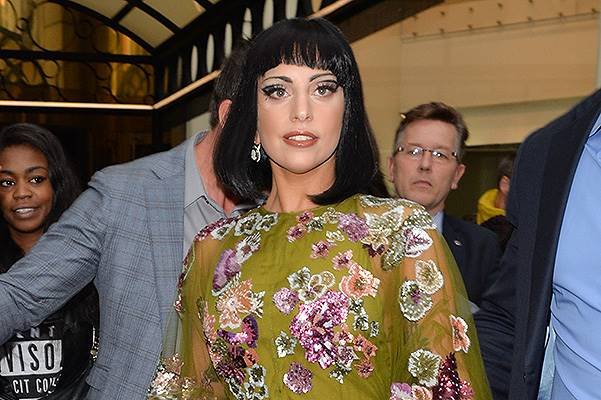 Lady Gaga Leaves Her Hotel Of Brussels