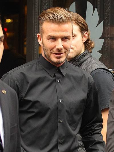 David Beckham attends his event at Belstaff in New York