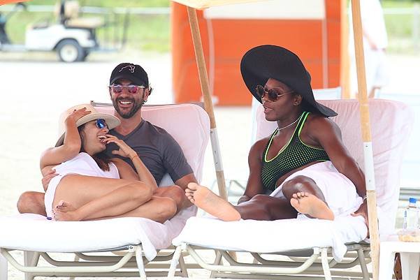 New BFF's Eva Longoria and Serena Williams spend a day at the beach in Miami