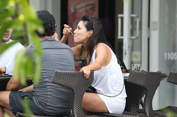 Eva Longoria and Jose Antonio Baston shopping in Miami