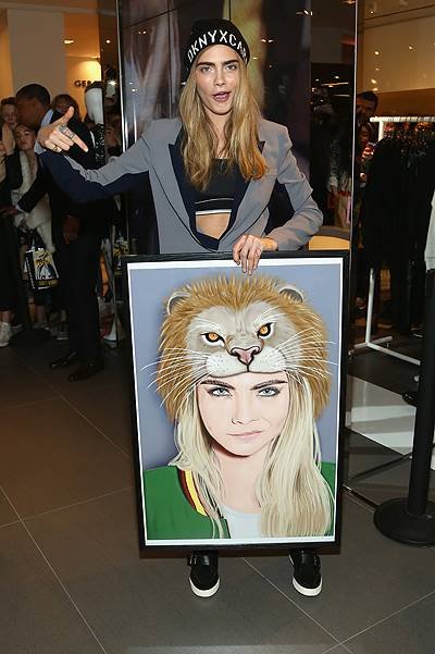 Cara Delevingne For DKNY Launch At Bloomingdale's